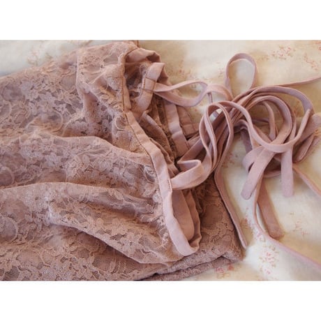 Numero74 ヌメロ74  gathered curtain lace flower ギャザーレースカーテン dusty pink