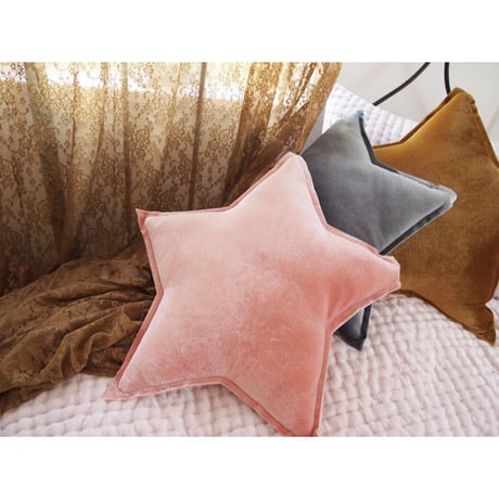 Numero74 ヌメロ74  tar cushion velour スタークッション S ベロア dusty pink