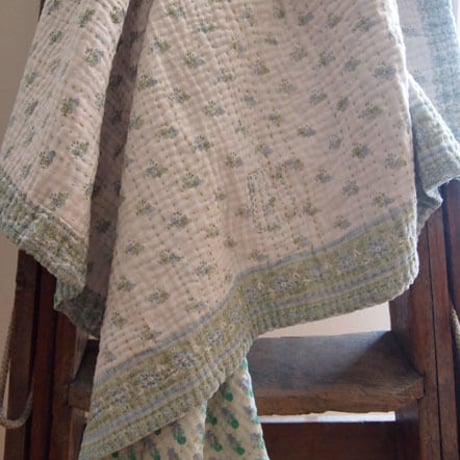 Jeanette farrier baby kantha ジャネットファリア ベビーカンタ green