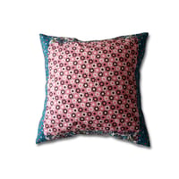 【ネコポス対応可】en fil d'Indienne クッションカバー Patchy Pink 45x45 【中材なし】