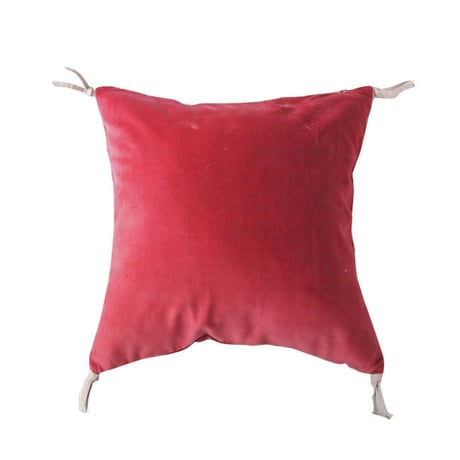 en fil d'Indienne オンフィルダンディエンヌ クッションカバー Vague framboise 45x45【中材なし】