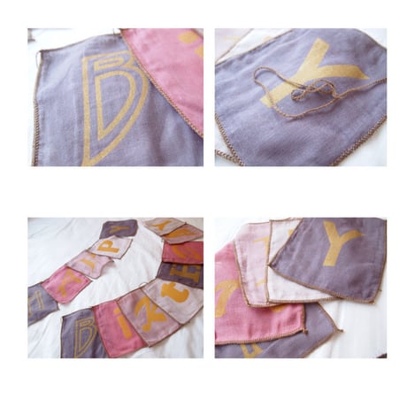 Numero74 ヌメロ74 appyBirthday Garland ハッピーバースデーガーランド pink