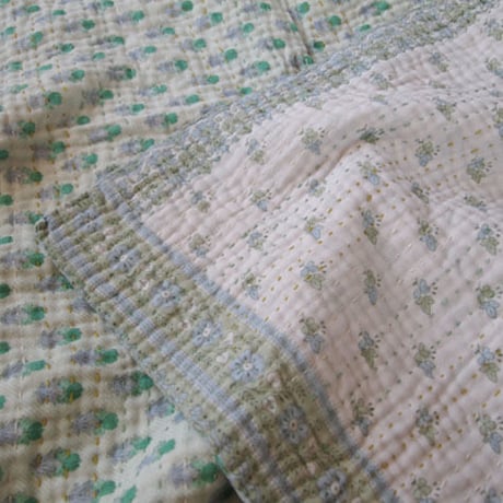 Jeanette farrier baby kantha ジャネットファリア ベビーカンタ green