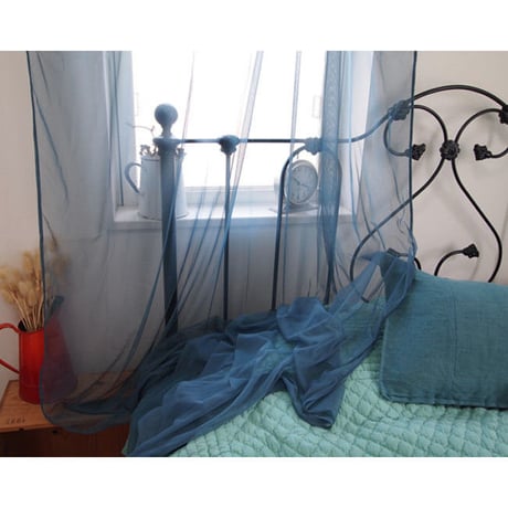 en fil d'Indienne オンフィルダンディエンヌ カーテン Tulle curtain canard 120x300