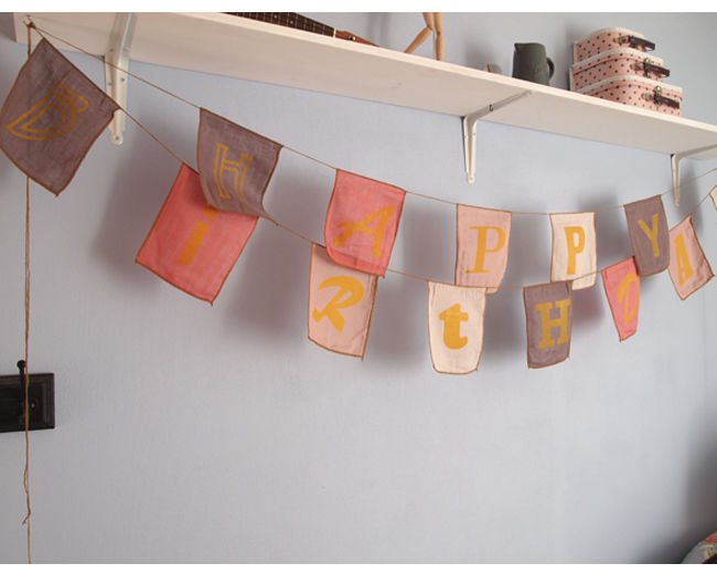 Numero74 ヌメロ74 appyBirthday Garland ハッピーバースデーガー