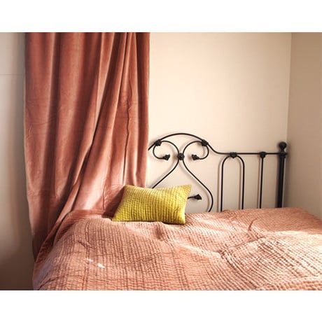 en fil d'Indienne カーテン Velour Powder130x280