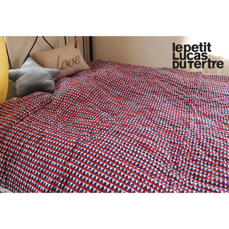Le petit Lucas プチルカ single quilt 150X220 Triangles