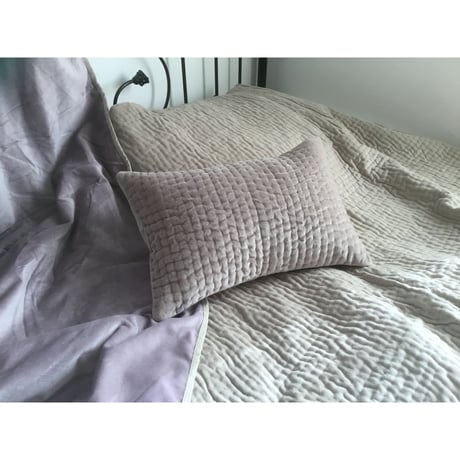en fil d'Indienne オンフィルダンディエンヌ クッションカバー Vague Beige 30x45【中材なし】