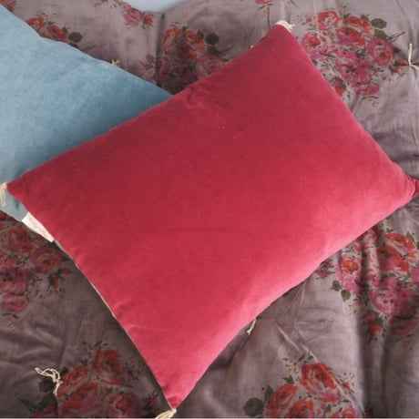 bagaille バガイユ クッションカバー velour red 45x55 中材なし