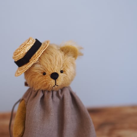 ciel étoilé  オリジナル teddybear with clothes mustard
