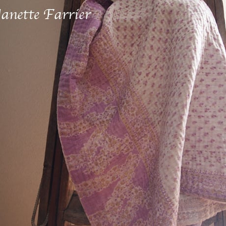 Jeanette farrier baby kantha ジャネットファリア ベビーカンタ purple