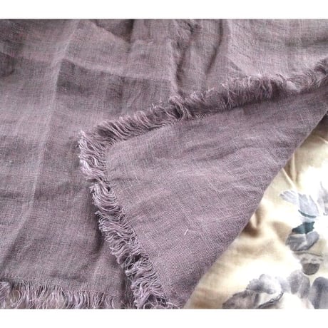 en fil d'Indienne マルチキルトカバー Linen lavender 130x200