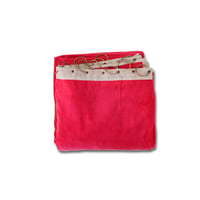 en fil d'Indienne カーテン Velour Rose 130x280