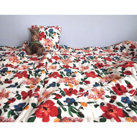 Le petit Lucas プチルカ baby quilt 105x140 brazilian flower