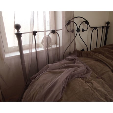 en fil d'Indienne カーテン Tulle curtain brown 120x300