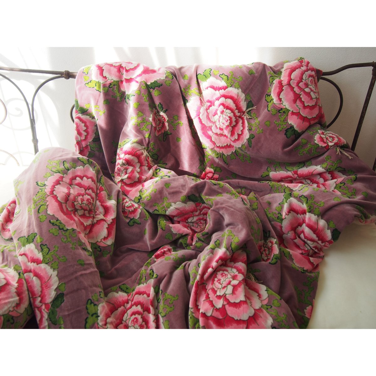 bagaille バガイユ キルト Turquoise　100x190 bagaille バガイユ キルト PIVOINE Deep purple 100x190