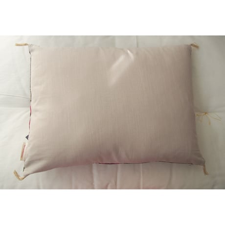 bagaille バガイユ クッションカバー velour Pivoine d.grey 45x50  中材付