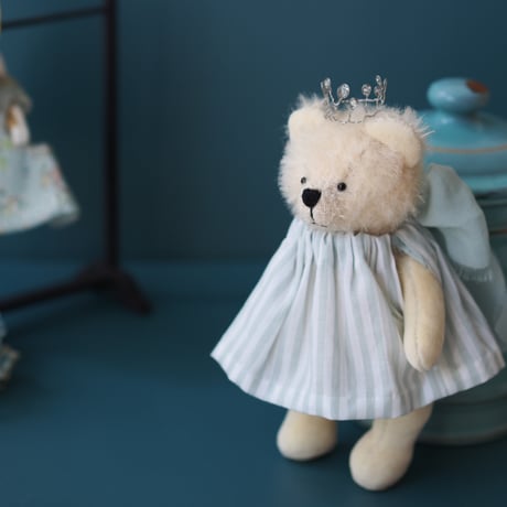 ciel étoilé  オリジナル teddybear with clothes white
