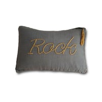 Numero74 ヌメロ74  Message cushion pastel メッセージクッションdark grey