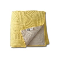 en fil d'Indienne オンフィルダンディエンヌ マルチキルトカバー Basic yellow 160x160