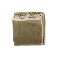 en fil d'Indienne カーテン Velour moss green130x280