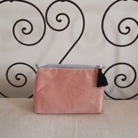 Bagaille バガイユ ポーチ stripe M pink