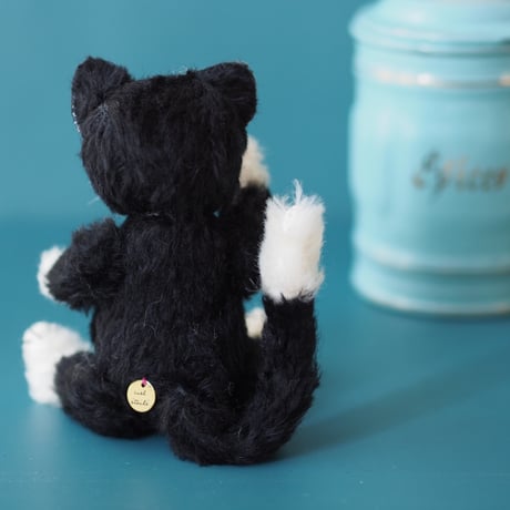 ciel étoilé  オリジナル Standard size teddy cat black&white