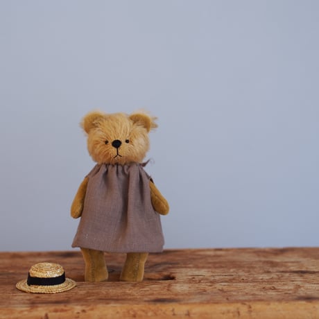 ciel étoilé  オリジナル teddybear with clothes mustard