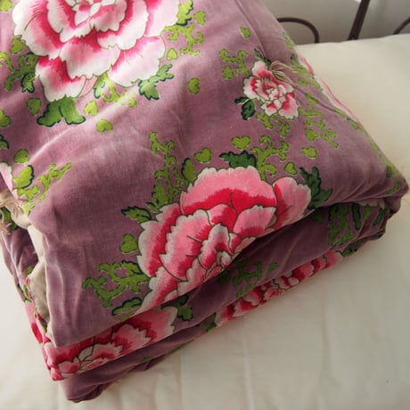 bagaille バガイユ キルト PIVOINE  Deep purple 100x190