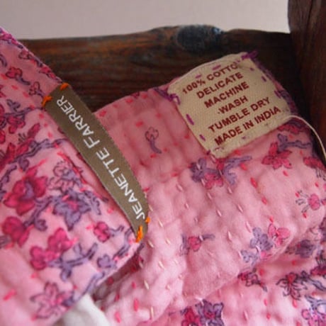 Jeanette farrier baby kantha ジャネットファリア ベビーカンタpink