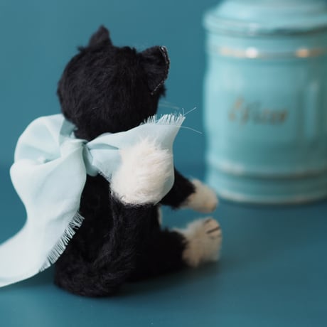 ciel étoilé  オリジナル Standard size teddy cat black&white