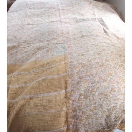 en fil d'Indienne マルチキルトカバー Antique Kantha C150x230