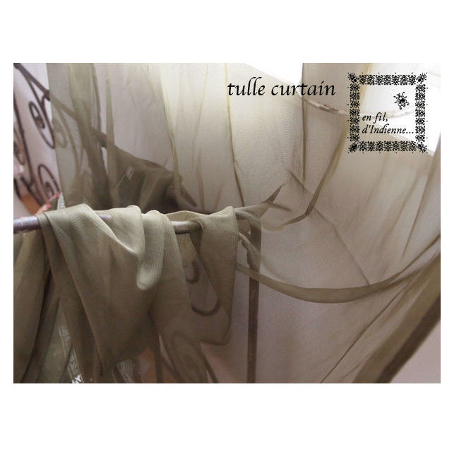 en fil d'Indienne オンフィルダンディエンヌ カーテン Tulle curta