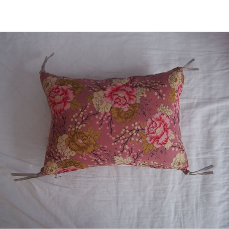 en fil d'Indienne クッションカバー Bloom  pink 25x35【中材あり】