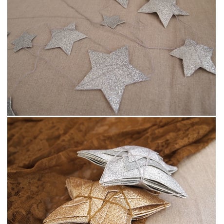 Numero74 ヌメロ74  Falling Star Garland フォーリングスターガーランド gold