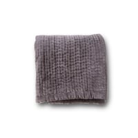 en fil d'Indienne マルチキルトカバー Vague Anthracite 160x160