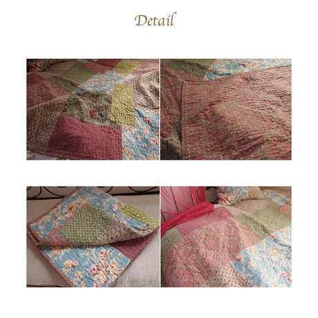 en fil d'Indienne オンフィルダンディエンヌ マルチキルトカバー Jaipur hiver 160x160