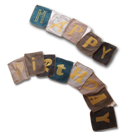 Numero74 ヌメロ74 appyBirthday Garland ハッピーバースデーガーランド blue