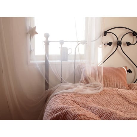 en fil d'Indienne カーテン Tulle curtain pearl  120x300