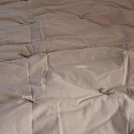 en fil d'Indienne マルチキルトカバーAnna Couleurs 140x240  beige