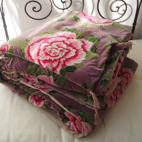 bagaille バガイユ キルト PIVOINE  Deep purple 100x190