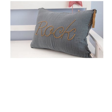 Numero74 ヌメロ74  Message cushion pastel メッセージクッション loe blue