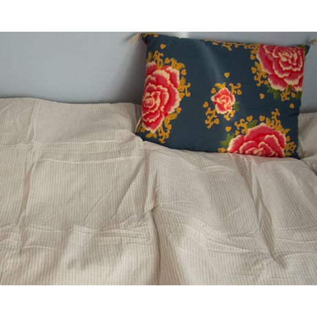 bagaille バガイユ クッション cotton Pivoine green 45x50 中材付