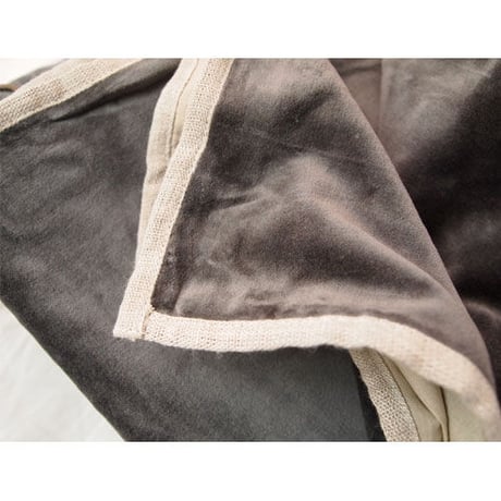 en fil d'Indienne カーテン Velour Anthracite 130x280