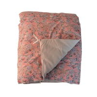 en fil d'Indienne マルチキルトカバーAnna Couleurs 140x240  rose