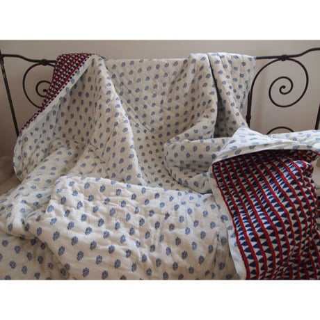 Le petit Lucas プチルカ single quilt 150X220 Triangles