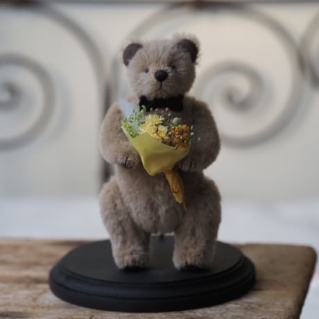 ciel étoilé  オリジナル Middle size Teddy bear with flowe