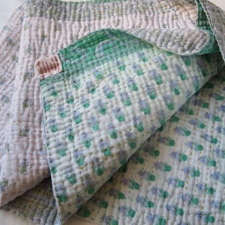 Jeanette farrier baby kantha ジャネットファリア ベビーカンタ green
