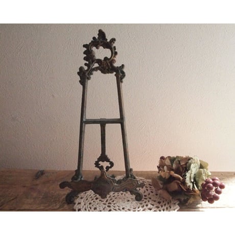 ブロカント Brass plate stands 真鍮プレートスタンド L
