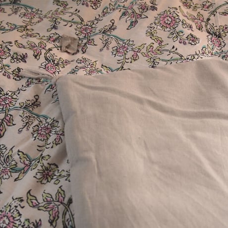 en fil d'Indienne マルチキルトカバーAnna Couleurs 140x240  beige